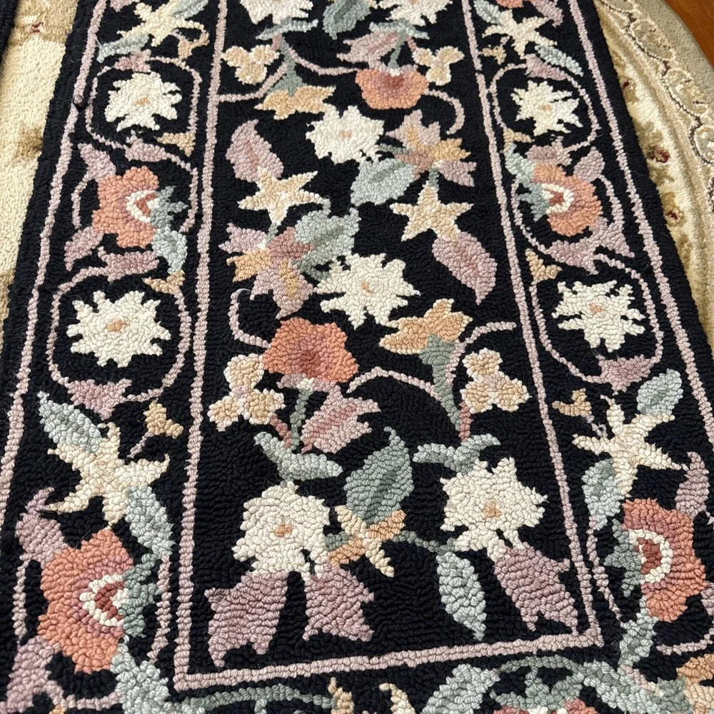 Vintage Jamestown Hand Hooked 100% Wool Rugs. 24